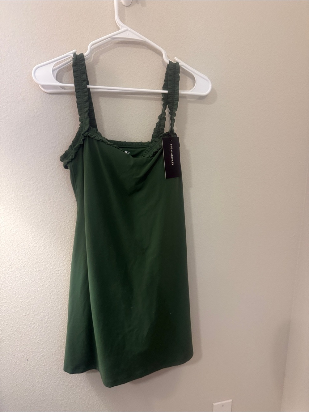 YPB By Abercrombie Dark Green workout romper NWT size medium